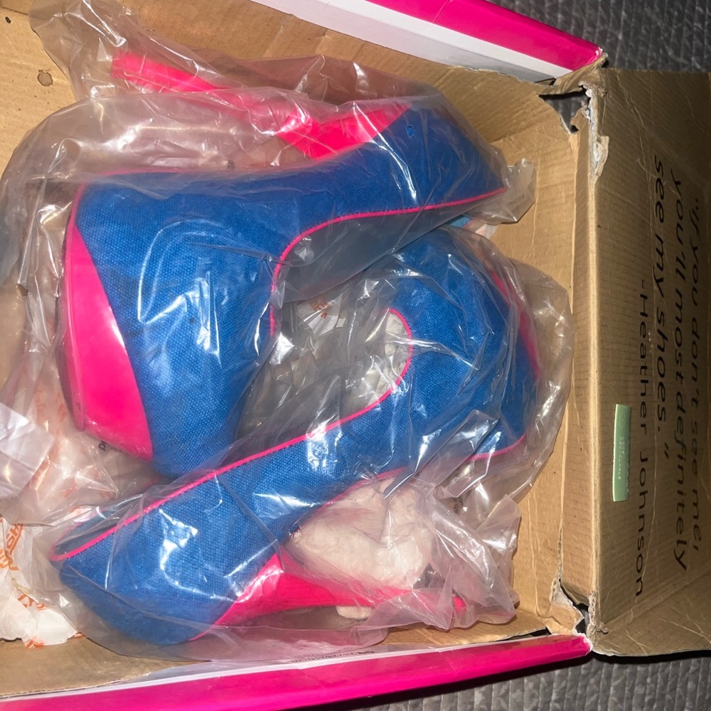 Shiekh Blue and Pink Heels